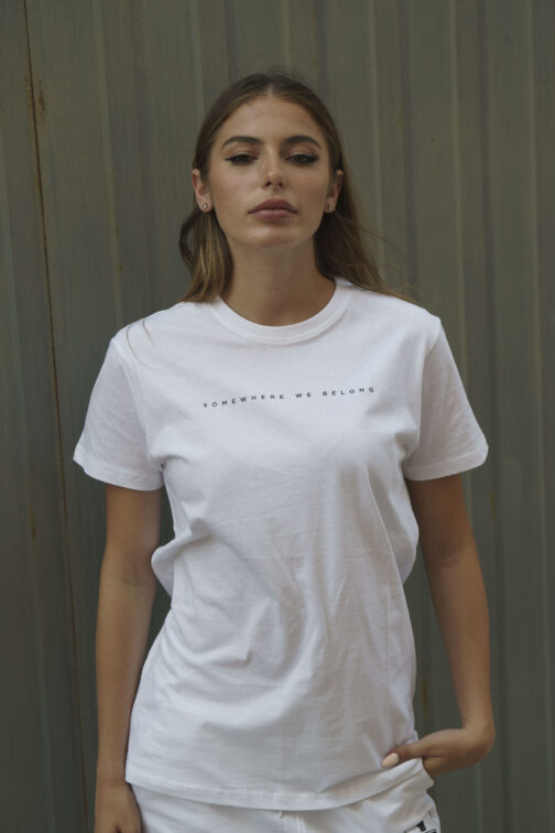 ghetto somewherewebelong white t shirt unisex