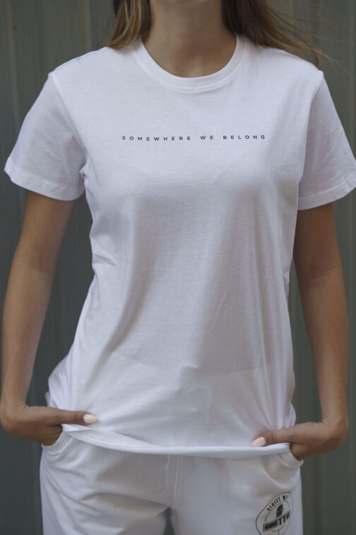 ghetto somewherewebelong white t shirt unisex