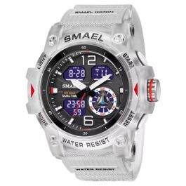 SMAEL Dual Time Sport Digital Watch Display Diver Watch