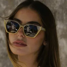 Ghetto Cat Eye Sunglasses Light Tea Frame For Women