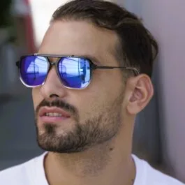 Ghetto New Fashion Clear Black Design Sunglasses Unisex
