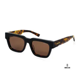 Ghetto Square Ochelari de soare de lux din carapace de broască țestoasă/Tea Frame Unisex