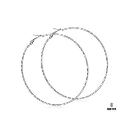 Ghetto Big Circle Hoop Earrings Stainless Steel