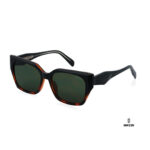 Ochelari de soare Ghetto Cat Eye Mat Black/Leopard Frame pentru femei