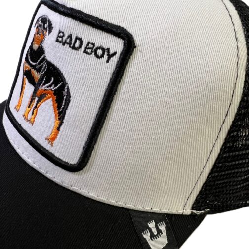 ghetto black/white cap bad boy