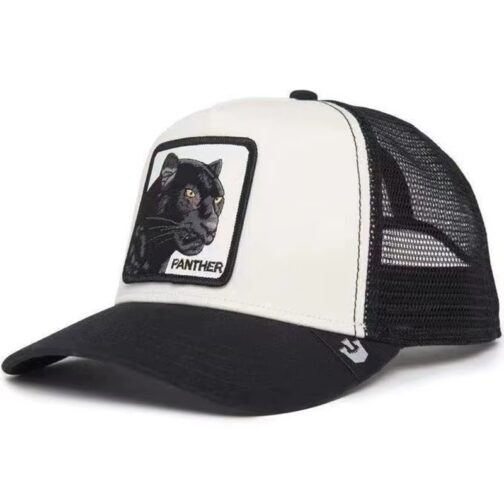 ghetto black/white cap animal panther