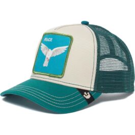 Ghetto White/Light Green Cap Peace