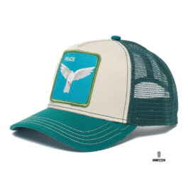 Ghetto White/Light Green Cap Peace