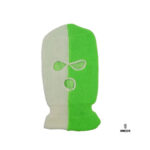 Ghetto Green/White Full Face Cover Double Color 3 Holes