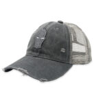 Ghetto Grey 3D Mask Washed Cap | 6 Panel