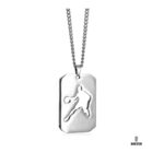 Ghetto Basketball Player 316L SS Sport Pendant Necklace