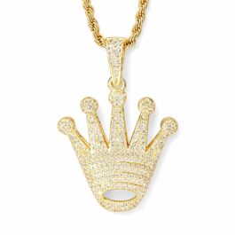 Colier cu pandantiv Ghetto Hip-hop Famous Crown