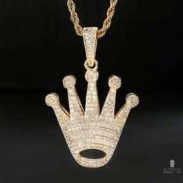 Colier cu pandantiv Ghetto Hip-hop Famous Crown