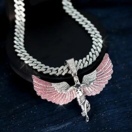 Ghetto Hip Hop Jewelry Colier cu pandantiv Angel