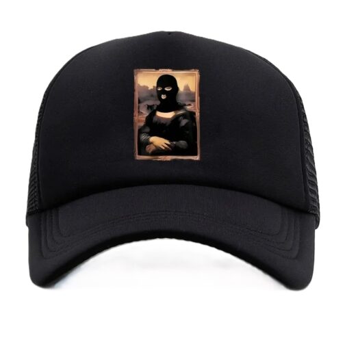 ghetto art balaclava logo black cap