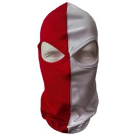 Ghetto Червена / Бяла балаклава с 2 дупки Unisex