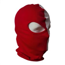 Ghetto Червена / Бяла балаклава с 2 дупки Unisex