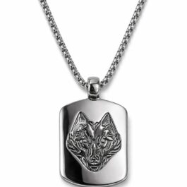 Ghetto Stainless Steel Wolf Pendant Necklace | Unisex