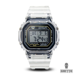 Ghetto Clear Silicon Digital Watch Band | Black Fancy Elegant