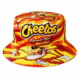 Ghetto Flame Bucket Hat Orange Yellow – Adult Size | Polyester / Cotton