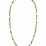 Ghetto Two-Tone Figaro Chain Necklace – 50cm