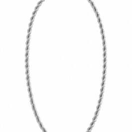 Ghetto Silver Rope Chain Necklace – 50cm