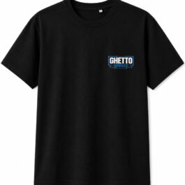 GHETTO GREECE Logo T-Shirt Black – Regular Fit | 100% Cotton
