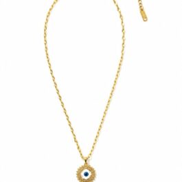 Ghetto Gold-Plated ZC Evil Eye Necklace