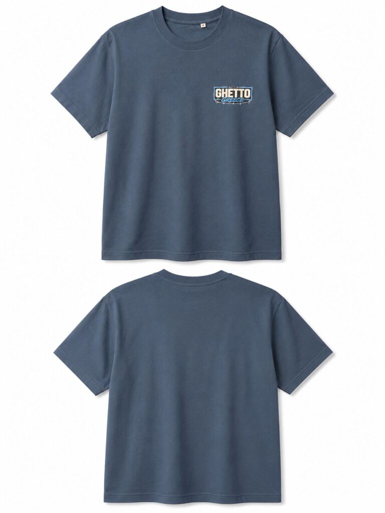 GHETTO GREECE Logo T-Shirt – Regular Fit | 100% Cotton