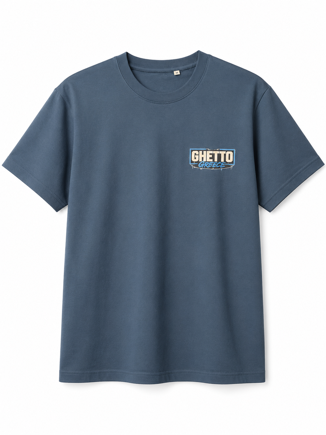 Ghetto Greece Logo T-Shirt – Blue Edition