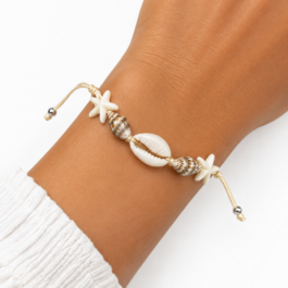 Ghetto Seashell & Starfish Handmade Summer Bracelet