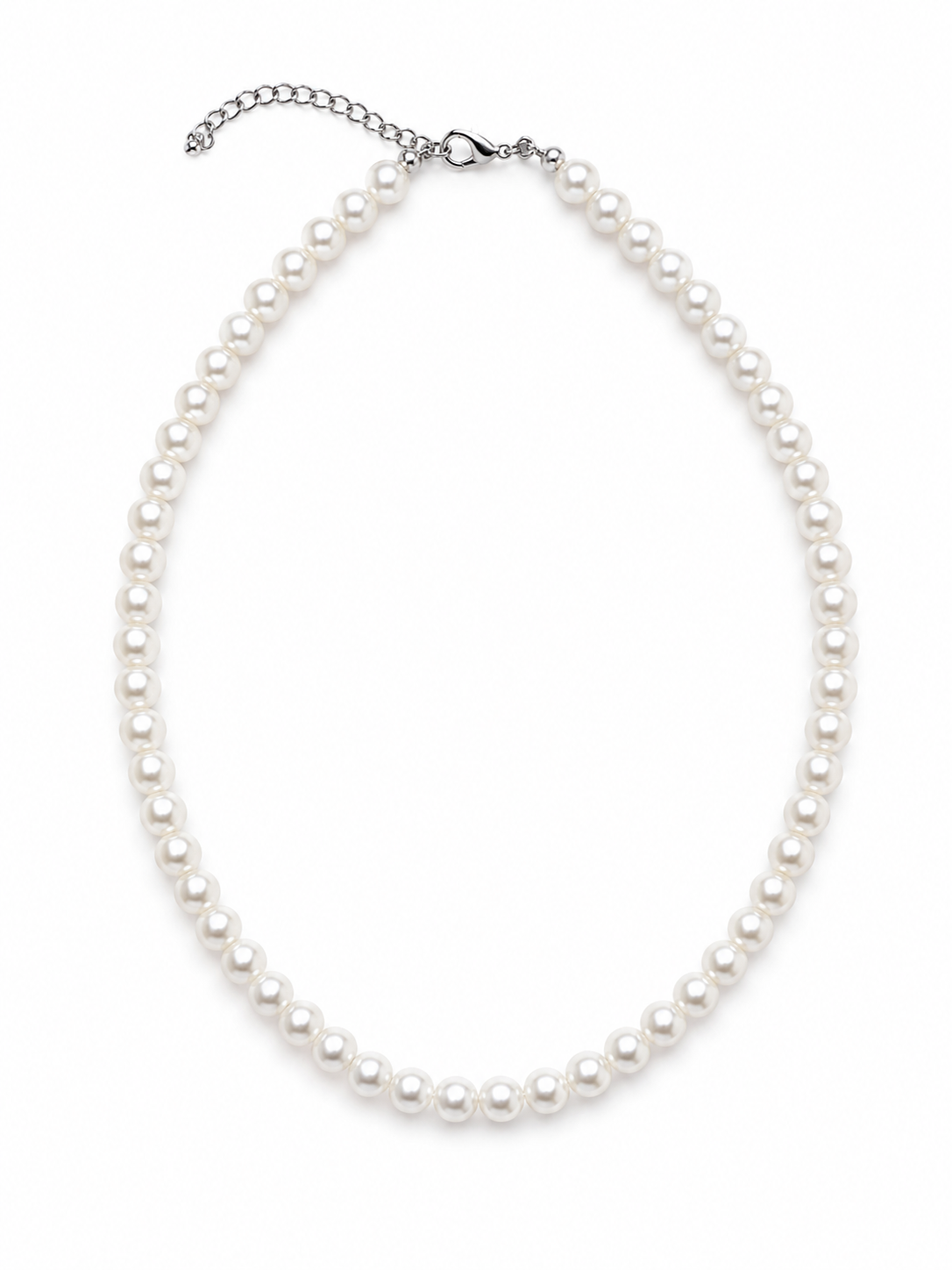 Κολιέ με Πέρλες Stainless Steel 40cm